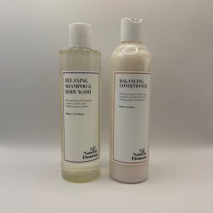 Relaxing Shampoo and Body Wash with Balancing Conditioner