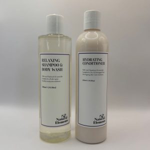 Relaxing Shampoo and Body Wash with Hydrating Conditioner